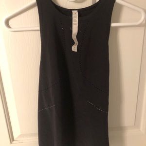 Lululemon black razor cut tank top size 4 NWOT